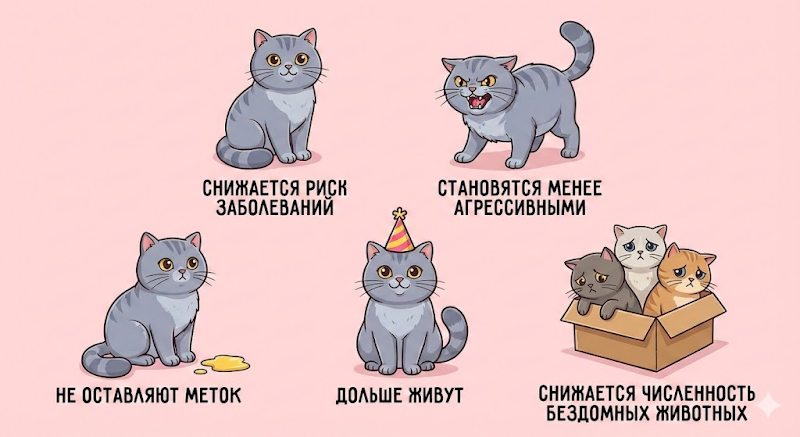 Стерилизация домашних животных : Долгая и счастливая жизнь вашего питомца